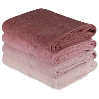 Wellhome Badetuch 70x140 Cm 4 Einheiten - Powder / Pink / Dusty Rose / Light Pink - One Size