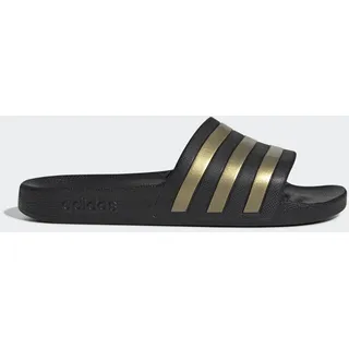 Adilette Aqua Core Black / Gold Metallic / Core Black 43