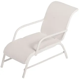 Liegestuhl, weiß, 6x3,3x4,5cm, SB-Btl 1Stück