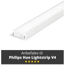 Light Solutions Aluminum Profile - Model S for Philips Hue and Lifx - White