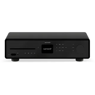 sonoro Maestro HiFi Receiver mit Class D Verstärker, CD Player & Internetradio (Bluetooth, UKW, DAB Plus, Spotify, Amazon, Deezer) Matt Schwarz