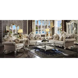 Klassische Design Sofagarnitur 3+2 Sitzer Garnitur Sofa Luxus Sofas 2 tlg Set - Beige