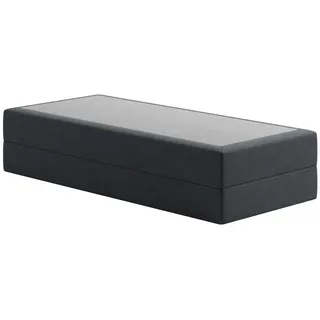 home collective Boxspringbett 100 x 200 cm H2 Anthrazit