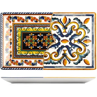 PENGO 6620216 Positano-Teller, rechteckig, 25 x 15 cm