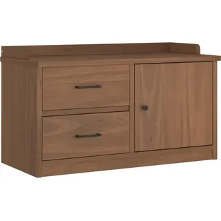 Flurbank SANDNES 87x40x50 cm Massivholz Kiefer - Braun, Bunt