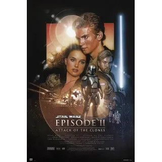 Star Wars Poster Episode 2 Attack of The Clones (61cm x 91,5cm) + Ü-Poster