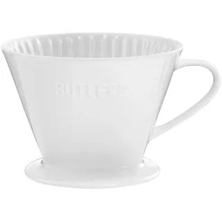 Butlers Kaffeefilter (6er Set) Traditional , Weiß , Keramik , 14x11x17 cm , Geschirr, Kannen & Karaffen, Kaffeezubehör & Teezubehör