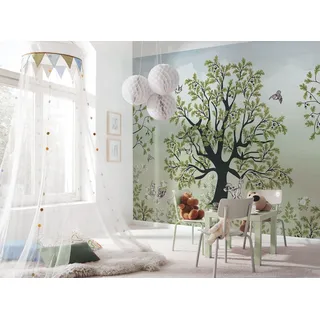 Disney Vlies Fototapete - Bambi Forest Friends- Größe 400 x 250 cm - Kinderzimmer, Tapete, Kindertapete, Wald