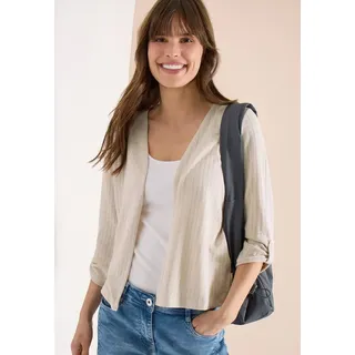 Cecil 3/4-Arm Jacke in Strick-Optik Pearl Beige XL