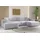 Eckcouch U form Wohnzimmer Couch Large 342cm Siena stoff Poso Grau Grau