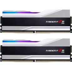 Bild Trident Z5 RGB silber DIMM Kit 64GB, DDR5-5600, CL28-34-34-89, on-die ECC F5-5600J2834F32GX2-TZ5RS Speichermodul 64 GB 2 x 32 GB DDR5