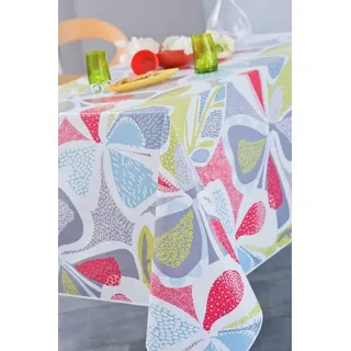 CALITEX Pflegeleichte Moringa Tischdecke mit großen Blumen