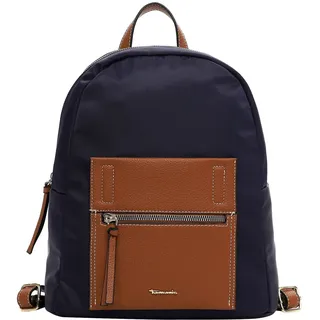 Rucksack TAMARIS "Rucksack TAS Fabrizia", Damen, Gr. B/H/T: 29cm x 34cm x 13cm, blau (blau 500), Polyester, Rucksäcke Rucksack