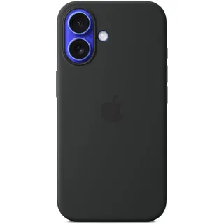Apple iPhone 16 Silikon Case schwarz