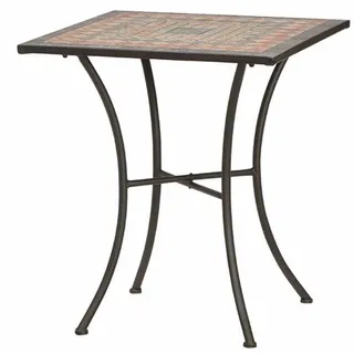 Siena Garden Gartentisch 64 x 64 x 70 cm Schwarz