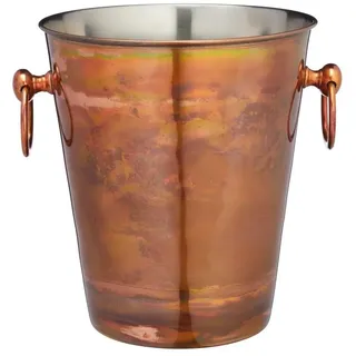 Bar Craft BarCraft Champagner-Eimer, Edelstahl-Weinkühler-Halter mit Kupfer-Finish, 4,9 Liter Fassungsvermögen, 24 x 20,5 x 23cm, 1 Stück