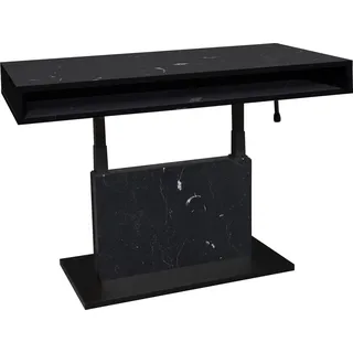 Mäusbacher Lift Couchtisch Schwarz Metall 110 x 59-78 x 60 cm
