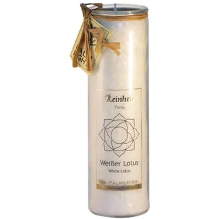 Palm Light Chakra Kerze, Weiß, 20 centimeters