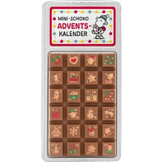 Sheepworld Adventskalender mit Mini-Schokolade | Mini-Adventskalender, 13,2 cm x 6,5 cm, 30 g Schokolade insgesamt | Geschenk Advent | 51202