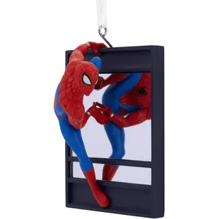 hallmark Spiderman am Fenster Baumschmuck Marvel - Hängende Ornamente für Weihnachten