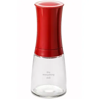 Kyocera Universalmühle Rot, & Gewürzmühle, Verstellbares Keramikmahlwerk, Salz und Pfeffermühle für intensives Aroma, Rostfrei, feuchte Reinigung möglich, H: 16 cm