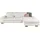 Ecksofa Grau/Silber