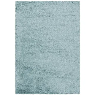 Fluffy 3500 Hochflorteppich 140 x 200 cm blau