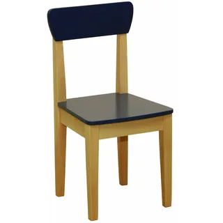roba Kinderstuhl roba 28,5 x 29,5 x 59 cm Holz massiv blau lackiert