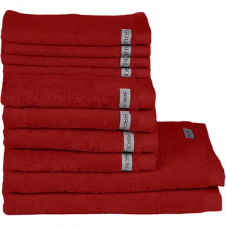 Ross Sinfonie Handtuchset 10-tlg. rot
