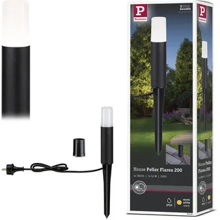 Paulmann Außenleuchte Aluminium 20,0 cm inkl. LED-Lampe schwarz