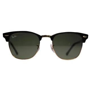 Ray-Ban Clubmaster RB3016 W0365 Sunglasses – 51 mm – Black/Green - Schwarz
