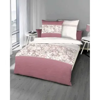 Kaeppel Mako Satin Bettwäsche Punkte Nuance 155x220 cm Karmin - bordeaux