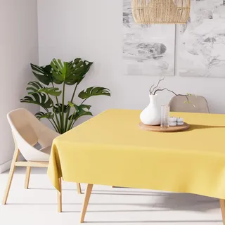Soleil d'Ocre Tischdecke Fleckenschutz quadratisch 140 x 140 cm Gelb
