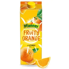 Pfanner Fruity Orangengetränk (1 x 2 l) - Süß-säuerlicher Genuss aus sonnengereiften Orangen - 25% Saftgehalt
