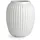 Vase H21 cm Hammershøi dänisches Design für Blumen Handarbeit, Weiss