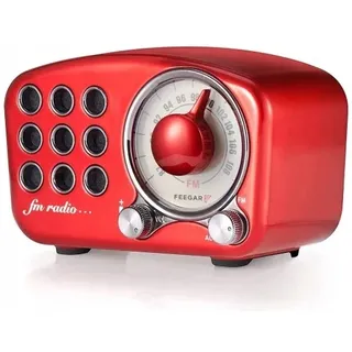 Radio Feegar Retro Bluetooth Lautsprecher,Vintage FM Radio mit altmodischem klassischem Stil,Starke Bassverstärkung,Laute Lautstärke,F-Kartenschlitz