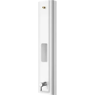 KWC AR Duschpaneel, F5, MIRANIT, Thermostat,  EHM, f. Duschkopf, Ablg., Hygieneoption - Weiß