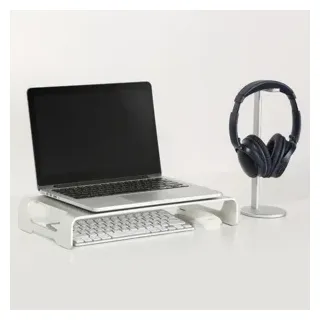 Logilink Tabletop monitor riser, aluminum Monitor-Erhöhung Höhen-Bereich: 6.3 cm Max Silber