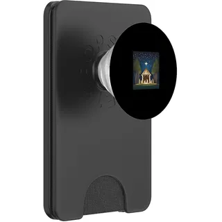 Schönes T-Shirt mit Heiliger Krippe Jesus in Einer Krippe PopSockets PopWallet für MagSafe