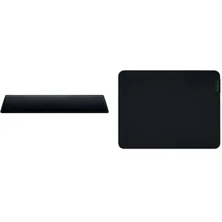 Razer Wrist Rest - Ergonomische Handballenauflage für Gaming Tastaturen im Full-Size-Format Schwarz & Gigantus V2 Medium - Weiches Gaming-Mauspad, 360 x 275 x 3mm - Schwarz