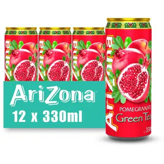 Arizona 0613008743604 Pomegranate Tea, 4 x 6 Stück, 0,33 l, Sleek Can