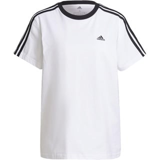 adidas Damen T-Shirt (Short Sleeve) W 3S Bf T, White/Black, H10201, XL/S