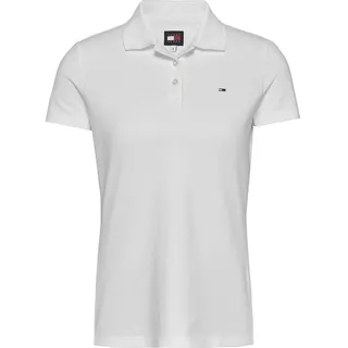 Tommy Jeans Essential Kurzarm-poloshirt - Ecru - XS