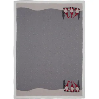X-Mas Wohndecke , Grau, Grün, Rot , Textil , Weihnachten , 150x200 cm , Heimtextilien, Wohntextilien, Decken, Kuscheldecken