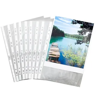 Durable Prospekthüllen DIN A4 60my tr 100St oben offen PP 4005546205618