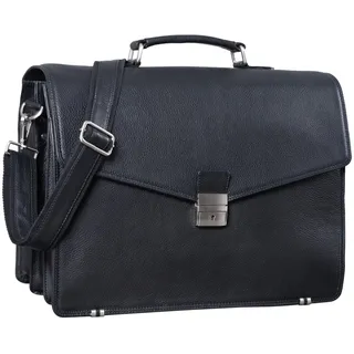 STILORD 'Morpheus' Aktentasche Leder Groß Herren XXL Businesstasche riesige Lehrertasche mit Laptopfach Dokumententasche mit Schloss Umhängetasche Echtleder, Farbe:schwarz
