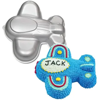 Ulalaza 3D Flugzeug Backform Aluminium Kuchenform DIY Geburtstag Kuchenform Küche Liefert