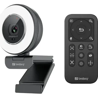 Sandberg Streamer USB Webcam Pro Elite Schwarz