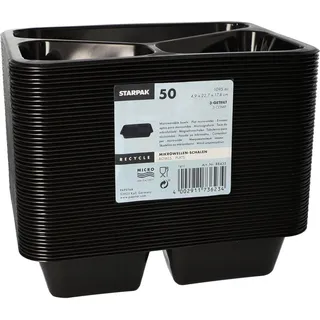 Papstar STARPAK Einweg-Menüschalen 1,095 l, 50 St.