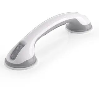 Haltegriff Duschgriff 42 cm lang Badewannengriff ohne Bohren rutschfest Duschstange WC Badezimmer Küche Fenster Aufstehhilfe Sauggriff für Kinder eingeschränkte Personen ältere Menschen (Lang 42 cm)